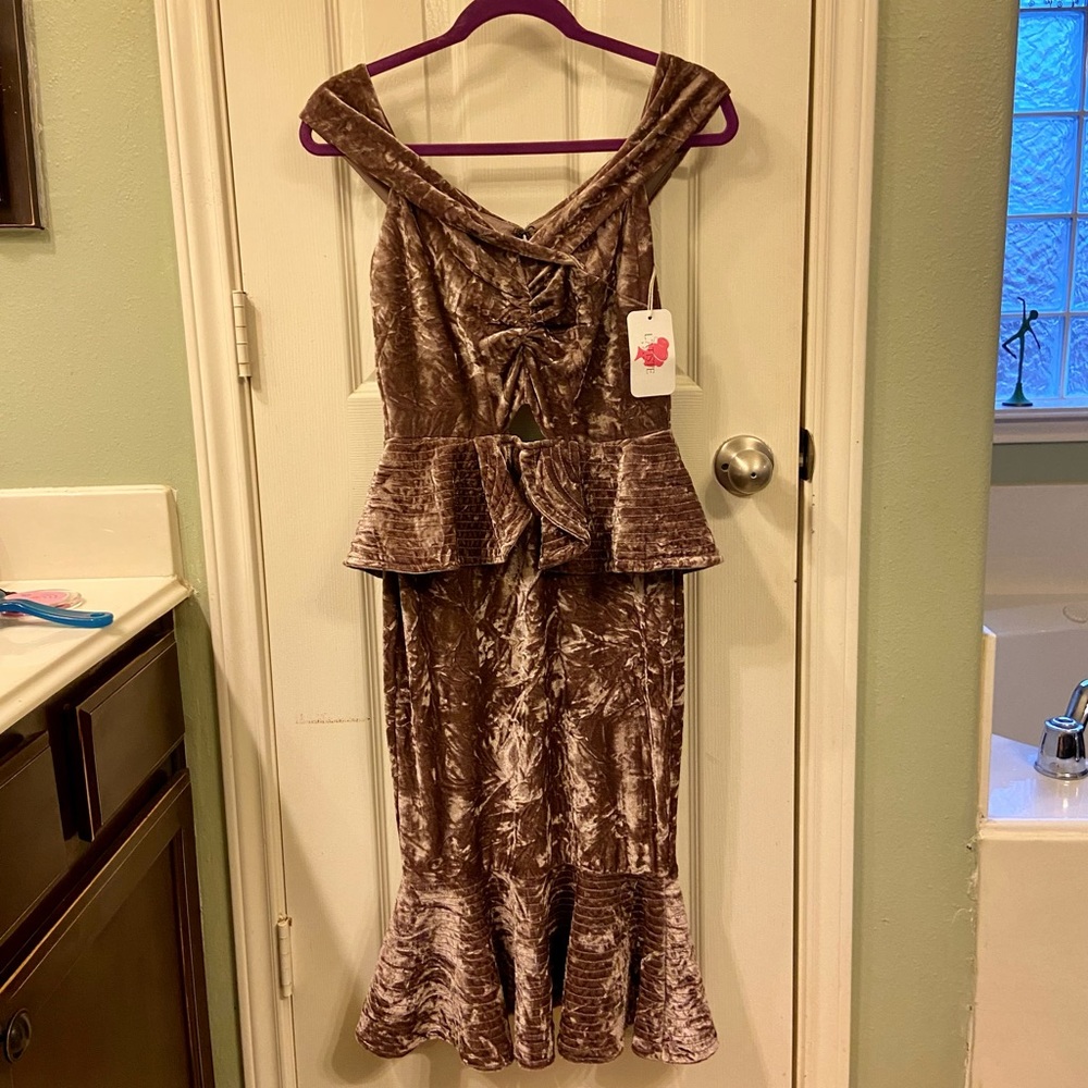 Purple Velvet dress